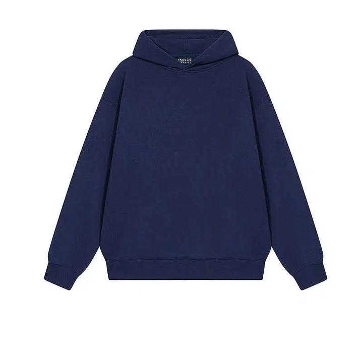 Solid Color Hooded Sweatshirt