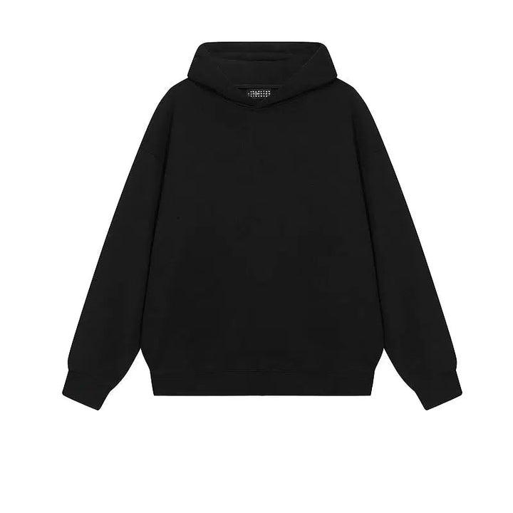 Solid Color Hooded Sweatshirt
