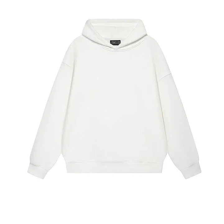 Solid Color Hooded Sweatshirt