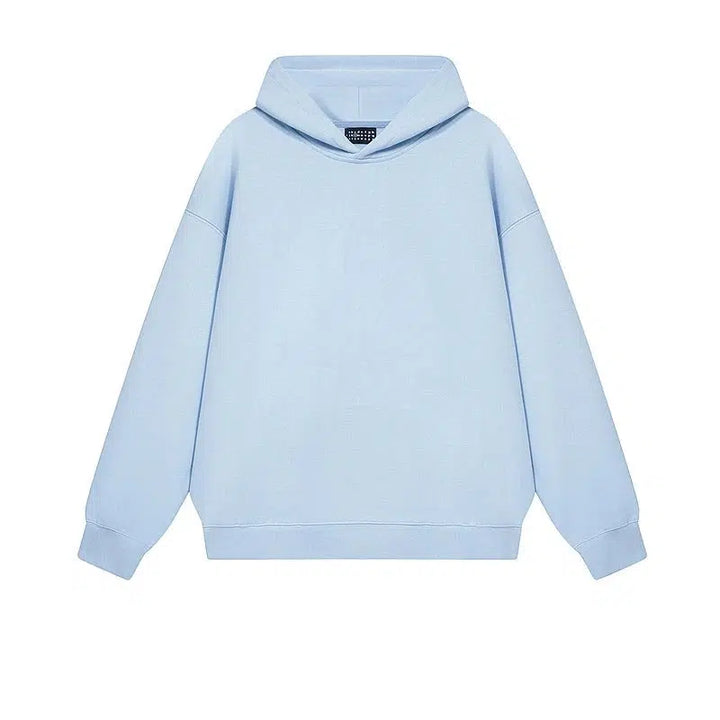 Solid Color Hooded Sweatshirt