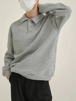 Solid Color Lapel Polo Shirt