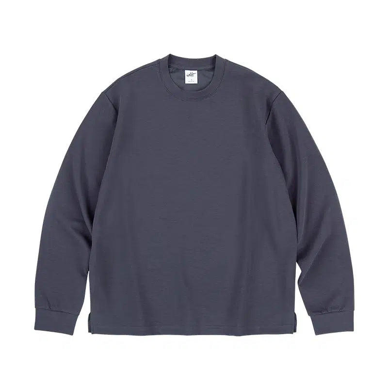 Solid Color Long Sleeve Pullover
