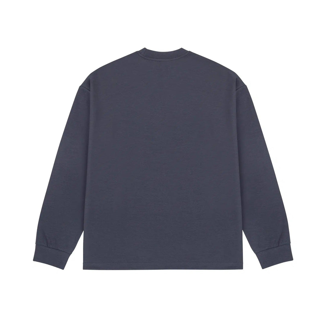 Solid Color Long Sleeve Pullover