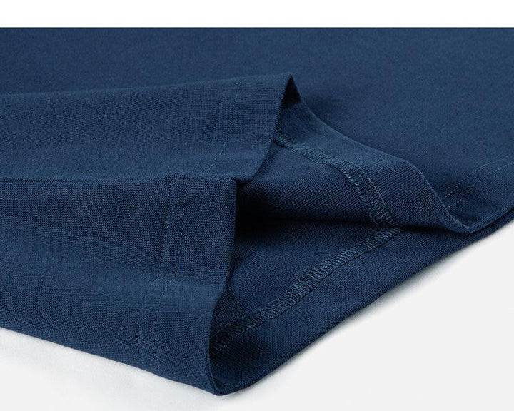 Solid Color Long-Sleeve T-shirt