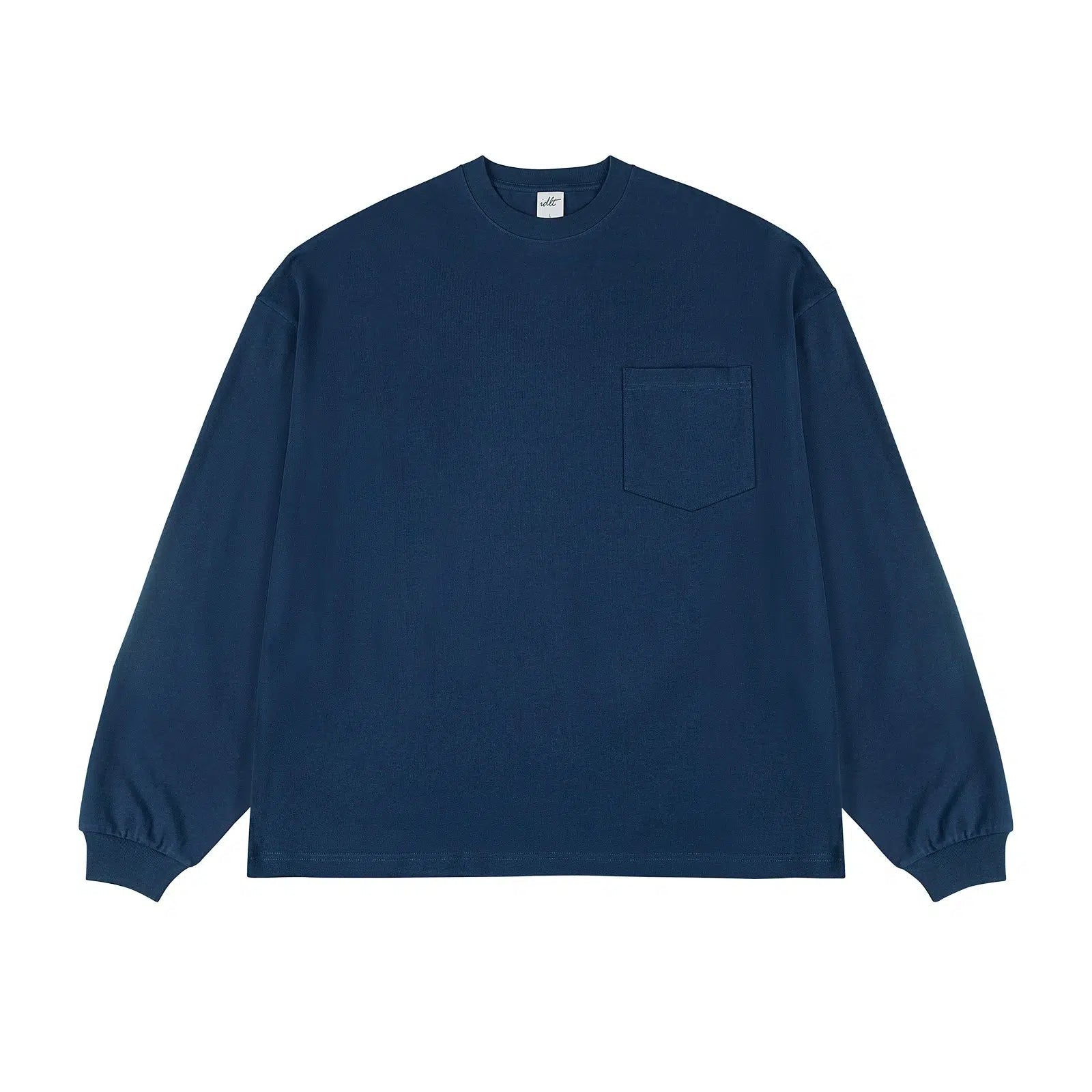 Solid Color Long-Sleeve T-shirt