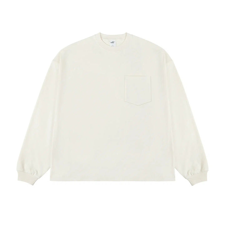 Solid Color Long-Sleeve T-shirt