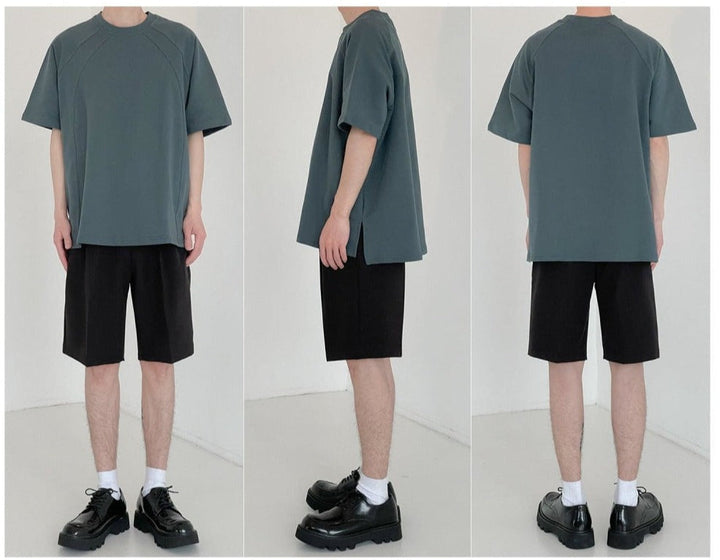 Solid Color Minimalist Short-Sleeved T-Shirt