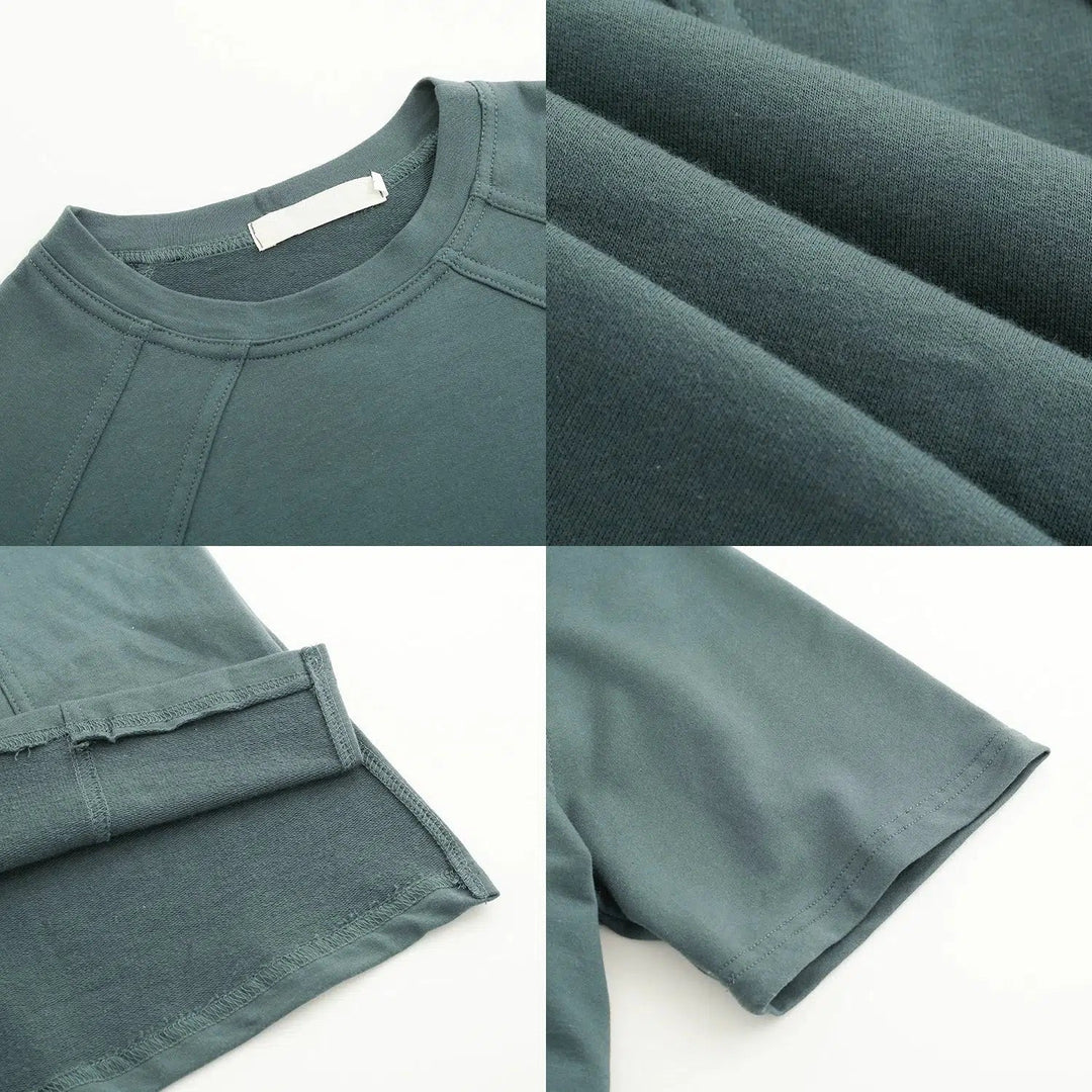 Solid Color Minimalist Short-Sleeved T-Shirt