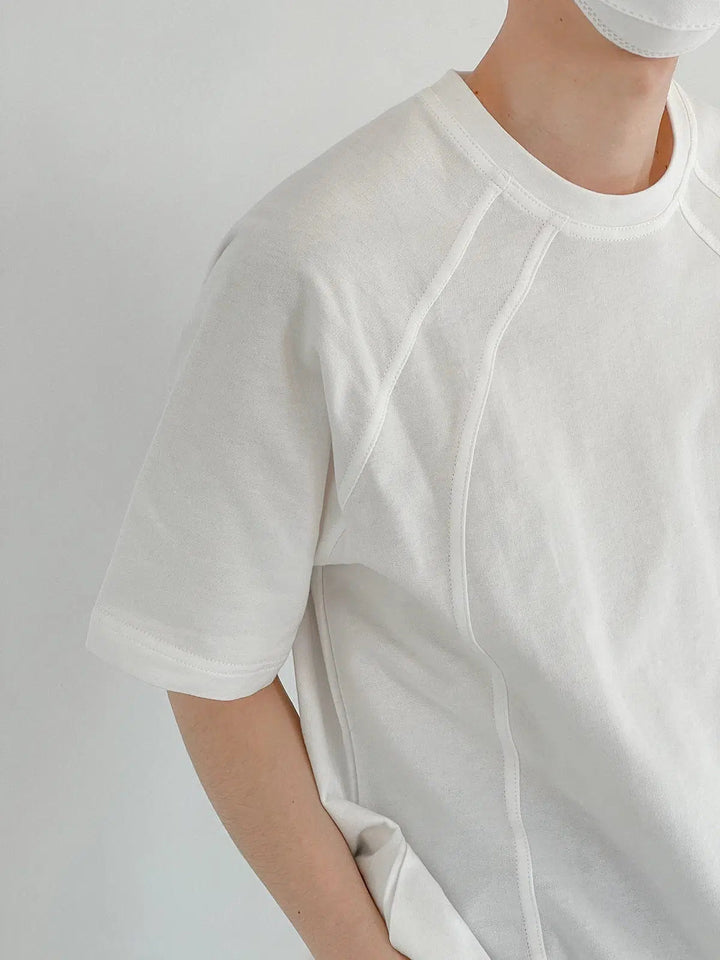 Solid Color Minimalist Short-Sleeved T-Shirt