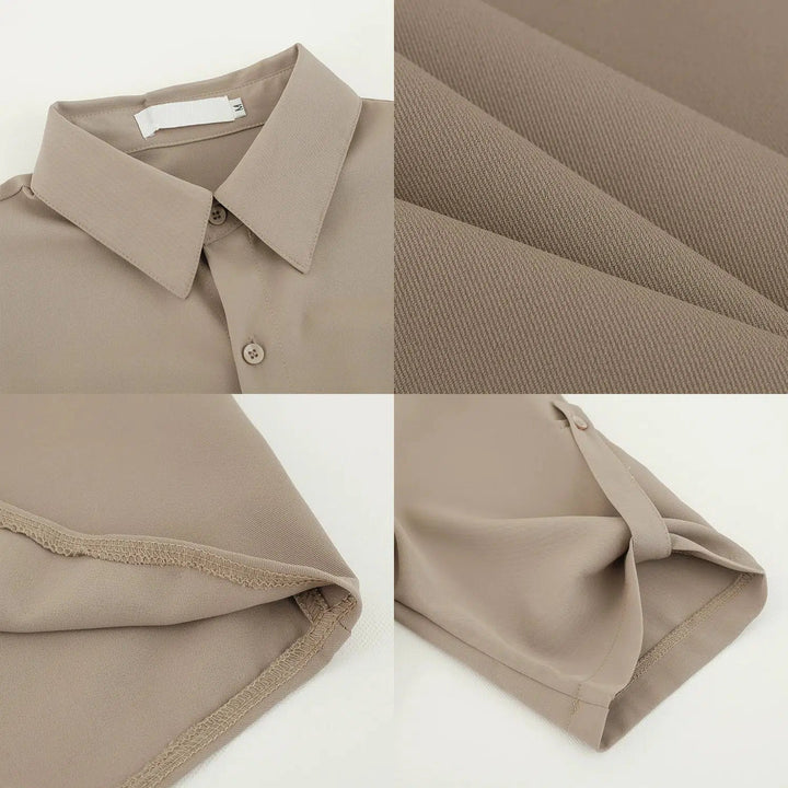 Solid Color Short-sleeved Shirt