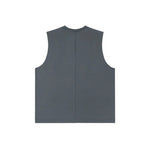 Solid Color Sleeveless Vest