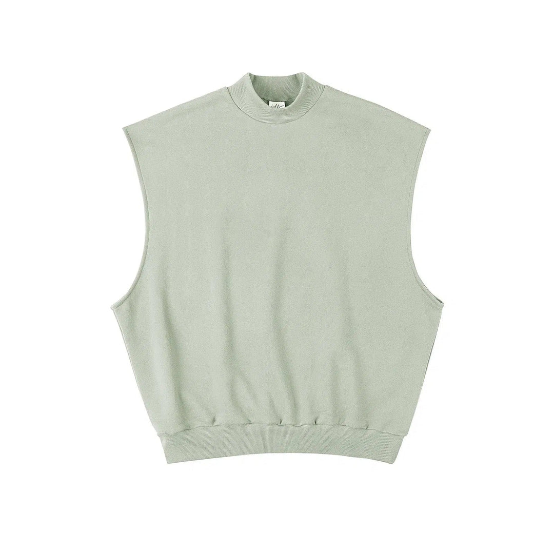 Solid Color Sleeveless Vests
