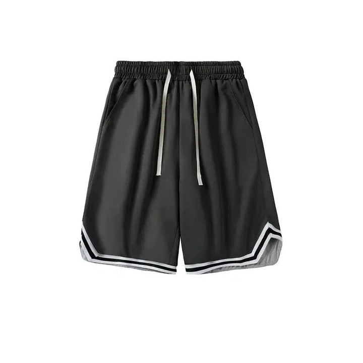 Solid Color Wide Leg Shorts