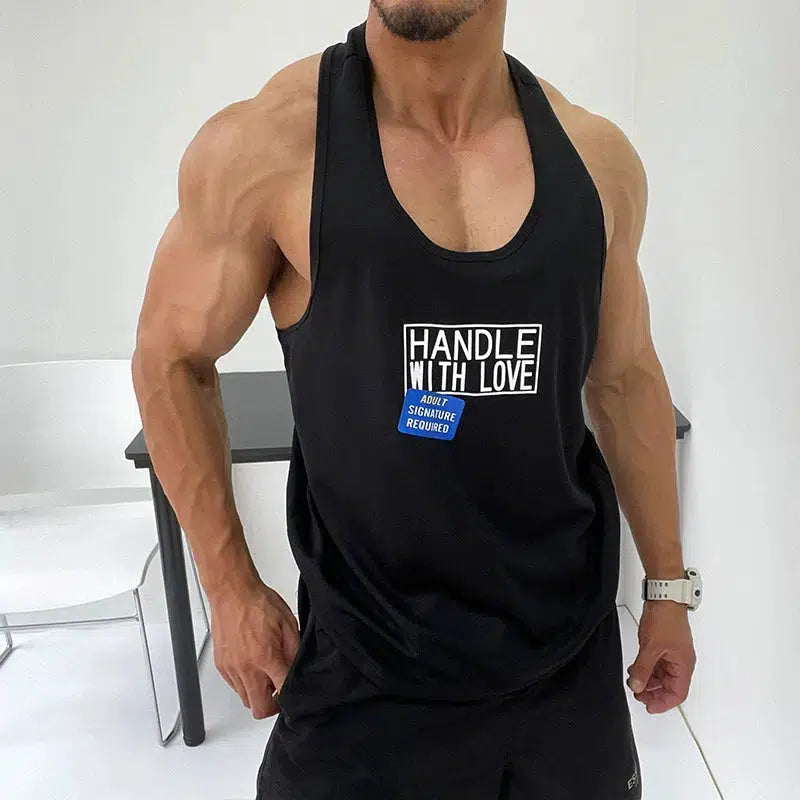 Spaghetti Straps Printed Sleeveless Vest