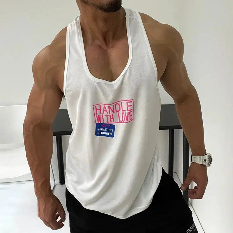 Spaghetti Straps Printed Sleeveless Vest