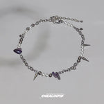 Spike Pearl Chain Choker Necklace