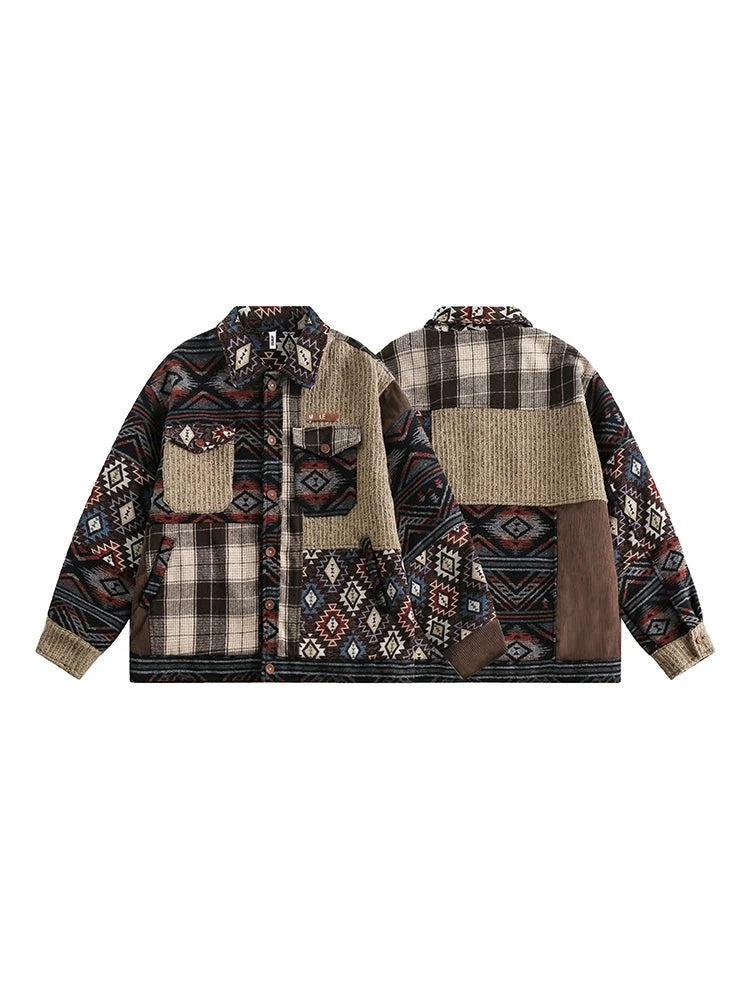 Splicing Ethnic Patchwork Jacket