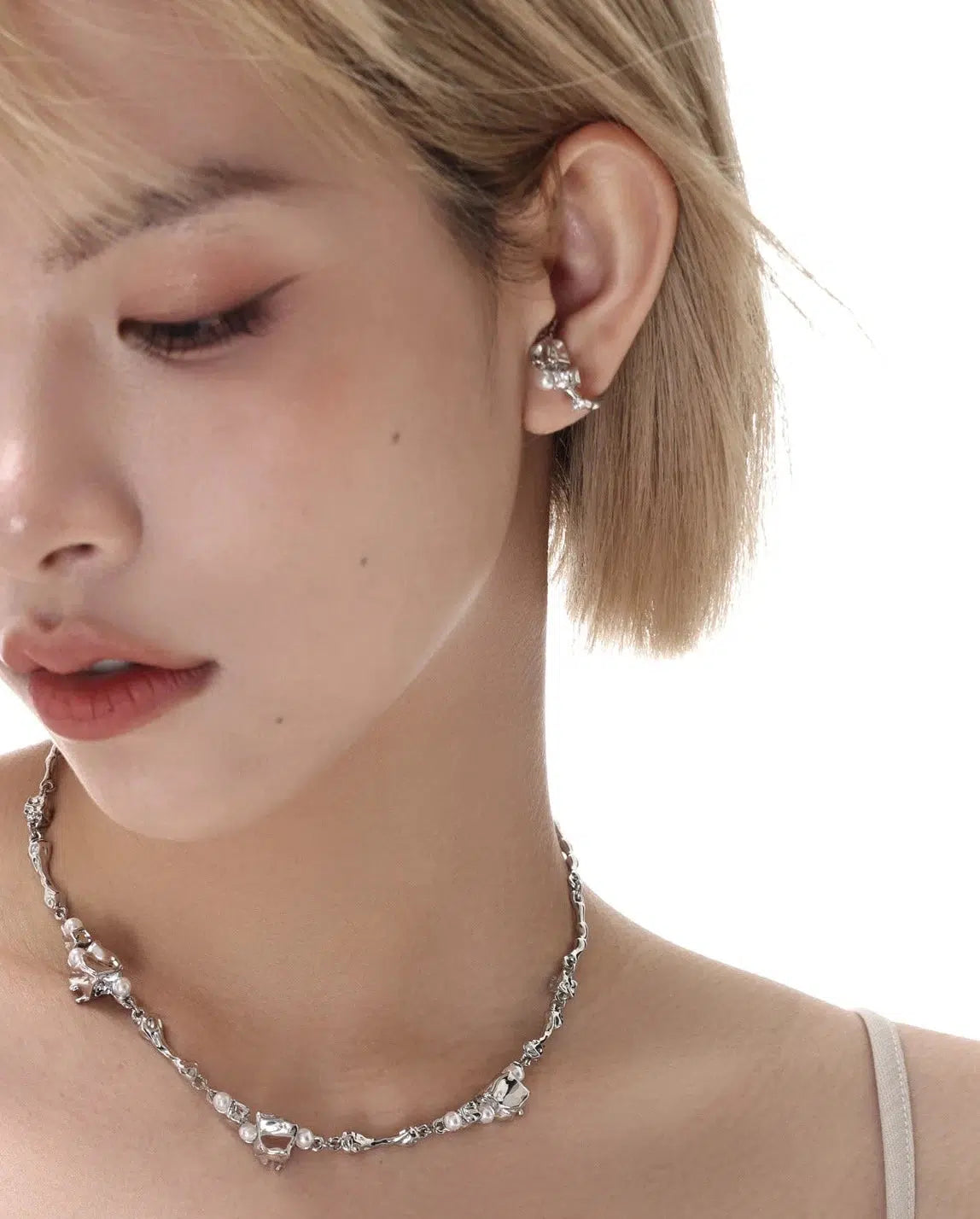 Square Pearl Necklace