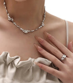 Square Pearl Necklace