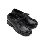 Square-Toe Lace-Up Casual Shoes