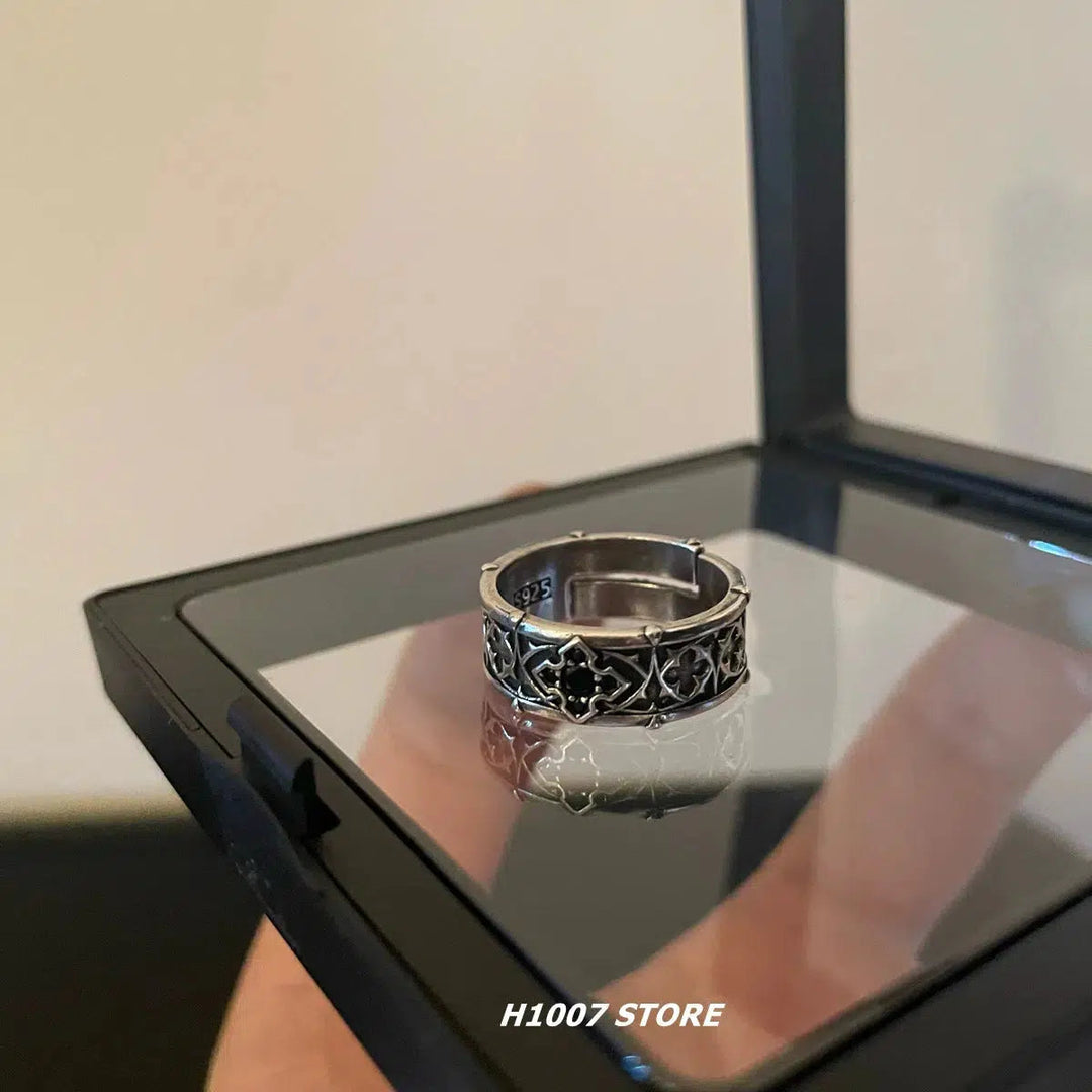 Stainless Steel Vintage Ring Set