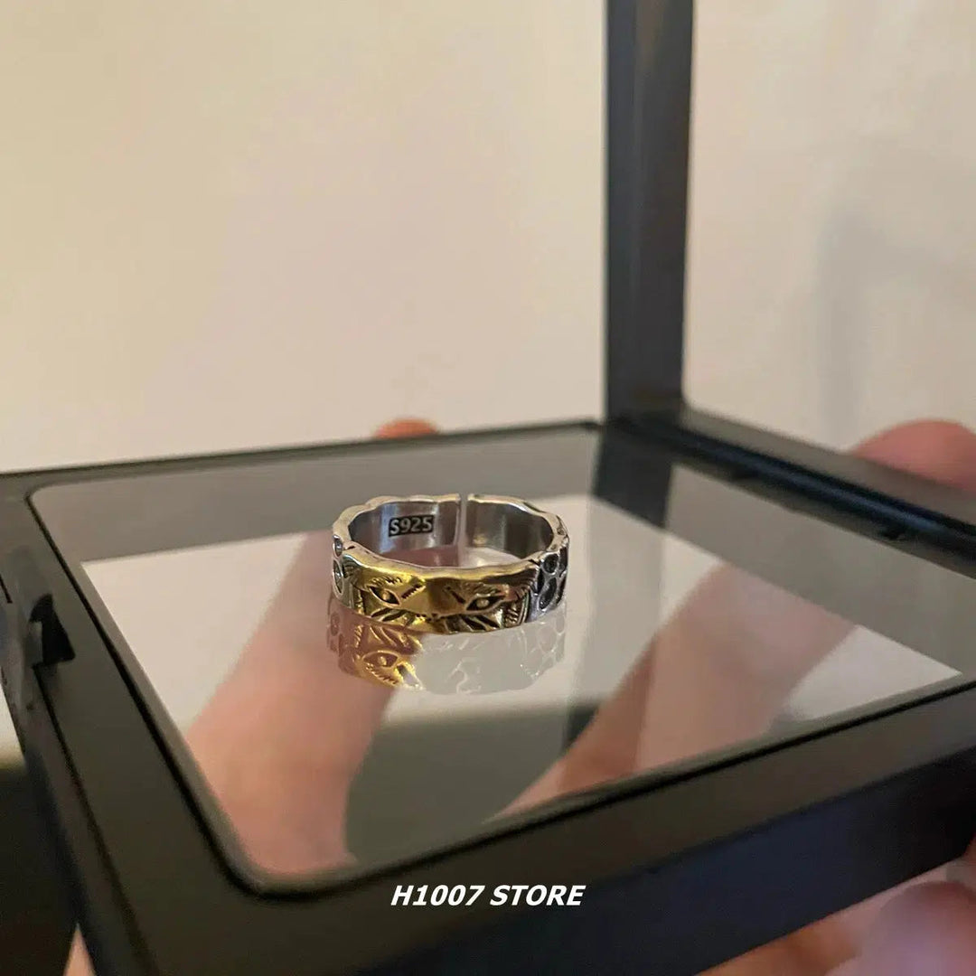 Stainless Steel Vintage Ring Set