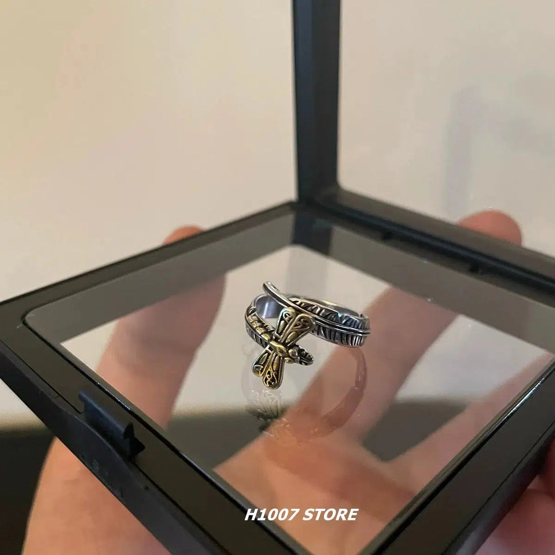 Stainless Steel Vintage Ring Set