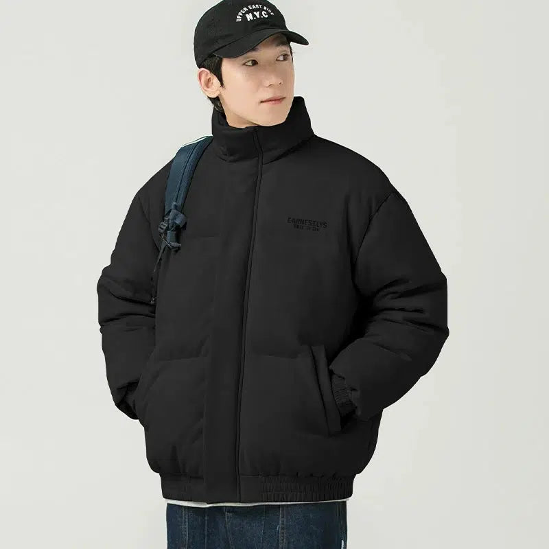 Stand Collar Cotton Coat