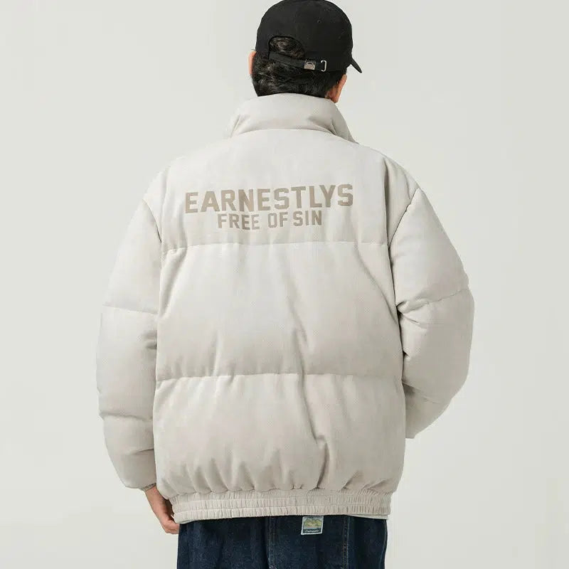 Stand Collar Cotton Coat