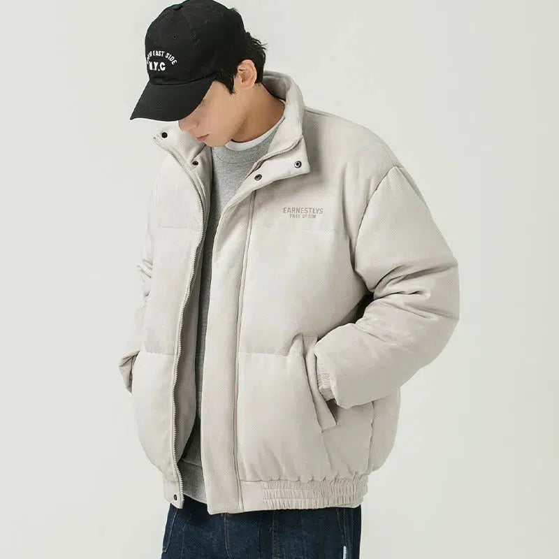 Stand Collar Cotton Coat