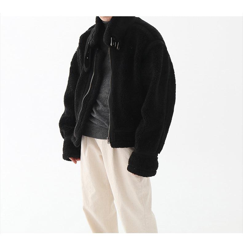 Stand Collar Fleece Jacket