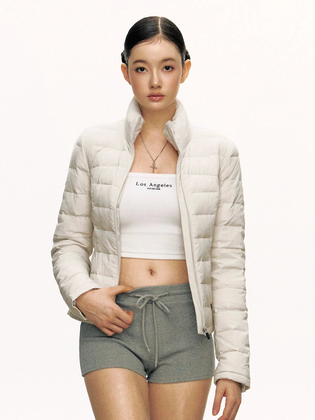 Stand Collar Light Short Down Jacket