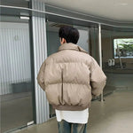 Stand Collar Padded Cotton Down Jacket