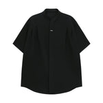 Stand Collar Short-sleeved Shirt