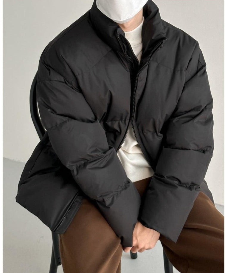 Stand Collar Zipper Cotton Cotton Jacket