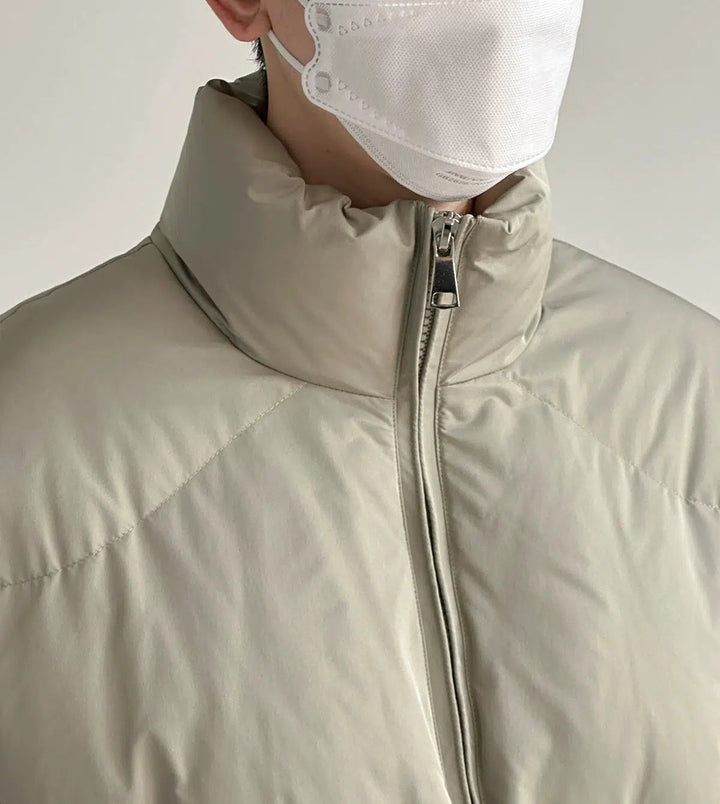 Stand Collar Zipper Cotton Cotton Jacket