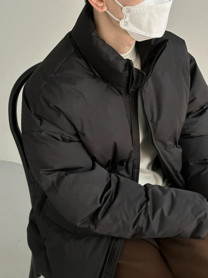 Stand Collar Zipper Cotton Cotton Jacket