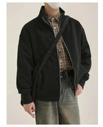 Stand Collar Zipper Jacket