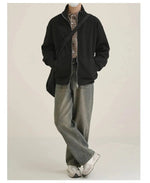 Stand Collar Zipper Jacket