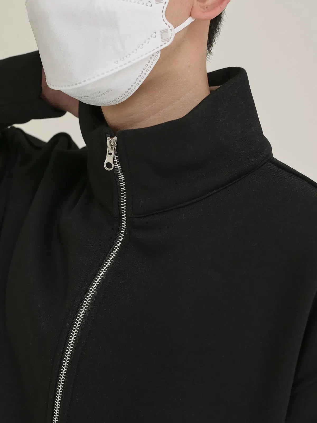 Stand Collar Zipper Jacket