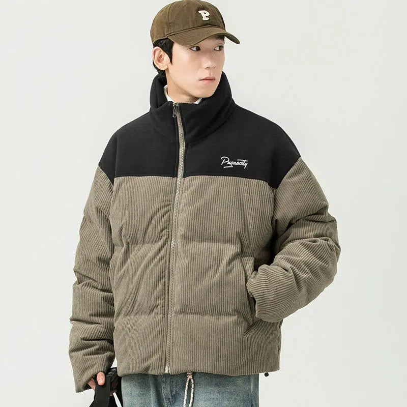 Stand-up Collar Puffer Jacket