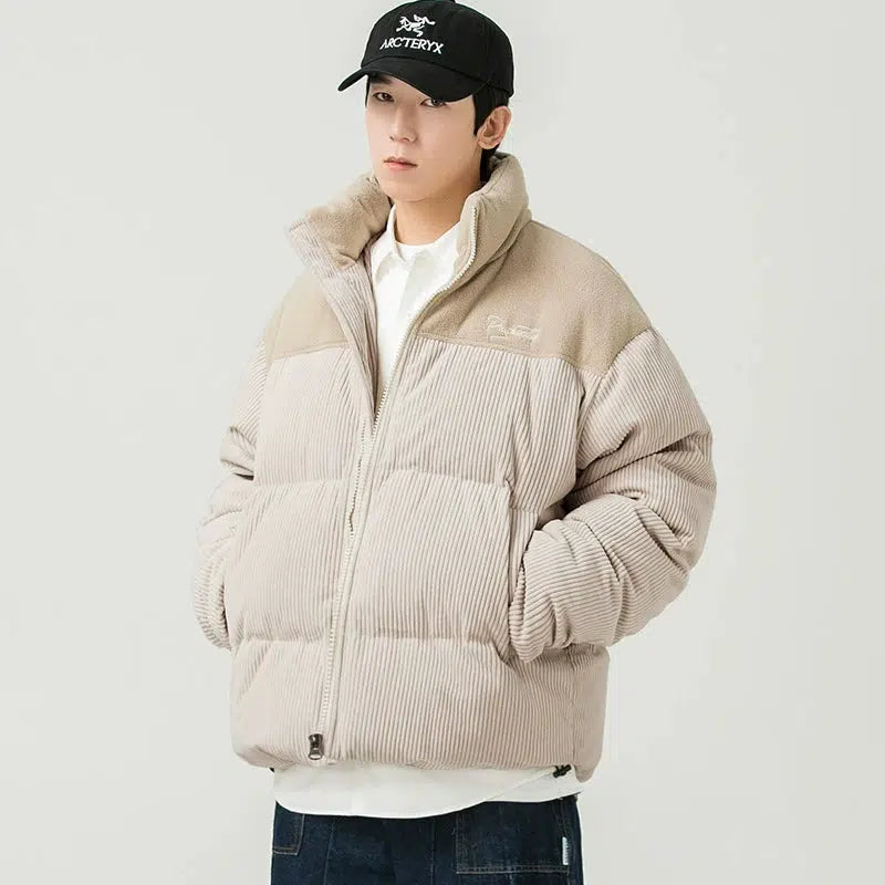 Stand-up Collar Puffer Jacket