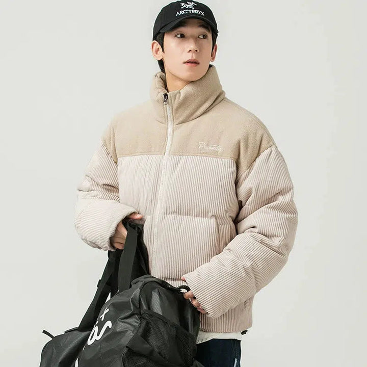 Stand-up Collar Puffer Jacket