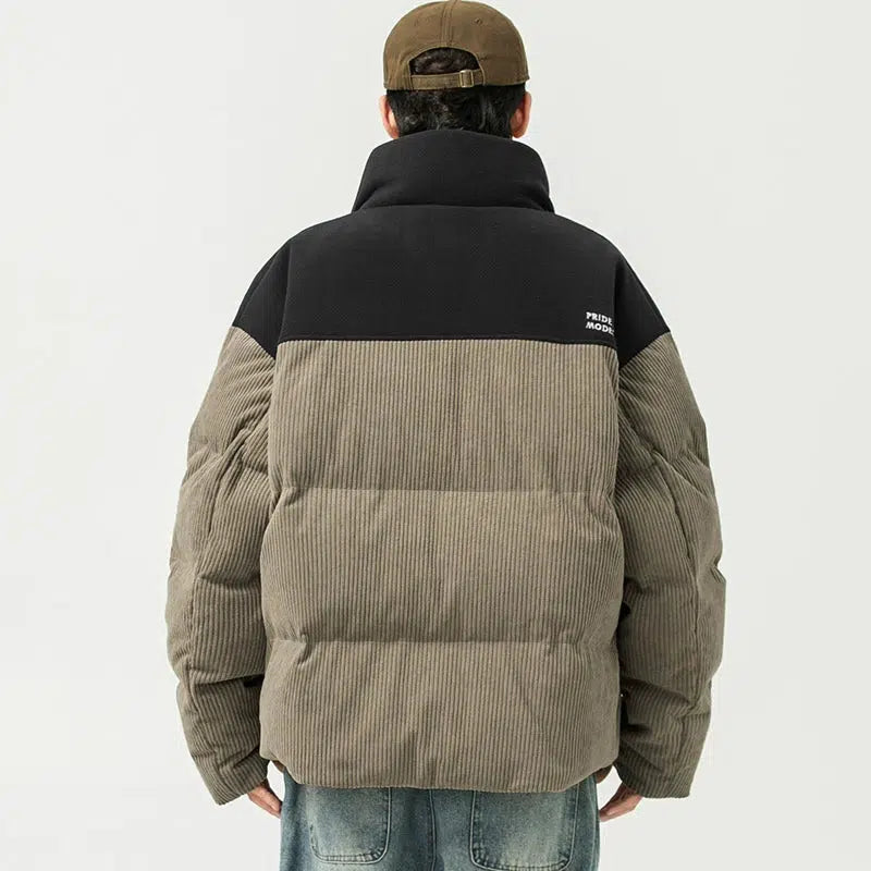 Stand-up Collar Puffer Jacket
