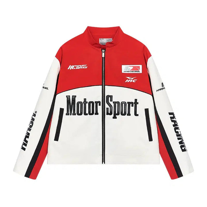 Stand-up Collar Racing Jacket