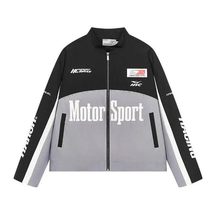 Stand-up Collar Racing Jacket