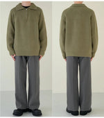 Stand-up Collar Turtle-Neck Sweater