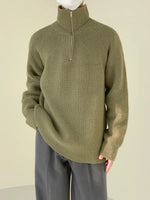 Stand-up Collar Turtle-Neck Sweater