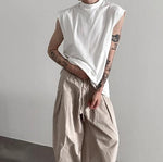 Stand-up Collar Vest Sleeveless Vest