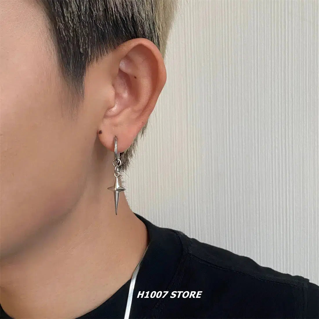 Star Cross Pendant Earrings